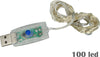 Stringa-Led-Con-USB-5V-Filo-Rame-Con-100-Luci-RGB-Multicolori-10-Metri-IP67-Decorazione-Natale-Ledlux