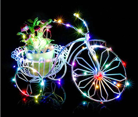 Stringa-Led-Con-USB-5V-Filo-Rame-Con-100-Luci-RGB-Multicolori-10-Metri-IP67-Decorazione-Natale-Ledlux