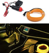 Strip Led 3 Metri Per Interni Auto Decorativa con Presa Accendisigari Colore GIALLO