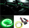 Strip Led 3 Metri Per Interni Auto Decorativa con Presa Accendisigari Colore Verde