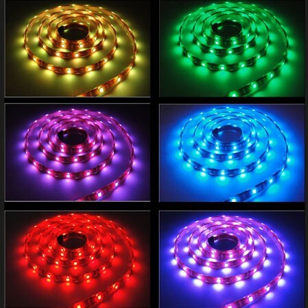 STRIP LED 35X28 60 LED/MT 4,8W MT. 5 LUCE RGB