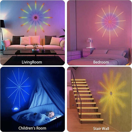 Strip Led Adesiva Effetto Fuochi D'artificio Controllo Smart A Tempo Di Musica Illuminazione/Strisce LED Trade Shop italia - Napoli, Commerciovirtuoso.it