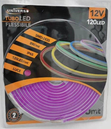 Strip Led Neon Flessibile Striscia Decorativa 5 Mt Ip65 Vari Toni Di Luce U-12v Illuminazione/Strisce LED Trade Shop italia - Napoli, Commerciovirtuoso.it