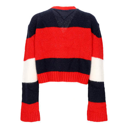 Tommy Hilfiger Cardigan Donna Colorblock Cardigan Dark Night Navy/stripe da donna