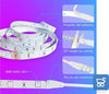 Strisce LED RGB Dimmerabili Smart con Microfono Integrato per Battiti Musicali Controllo App con Telecomando Controller Alimentazione 12V 2 strip da 5 metri - Totale 10 Metri