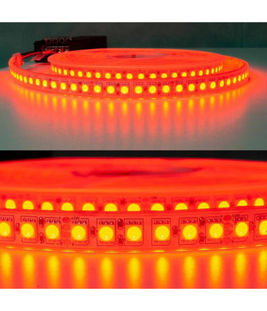 Striscia 600led Impermeabile Ip68 Dimmerabile Luce Multicolore Rgb 75w 24v Esterni