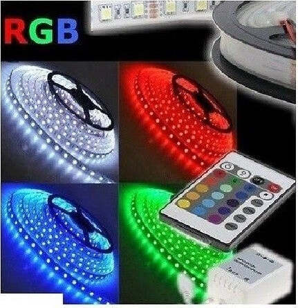 STRISCIA A LED SMD 5050 RGB IP65 5 METRI BOBINA ALIMENTATORE E TELECOMANDO AIPIY Illuminazione/Strisce LED Trade Shop italia - Napoli, Commerciovirtuoso.it