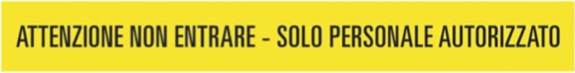 Striscia adesiva da terra - PVC - 120x15 cm - ''Attenzione non entrare...'' - Cartelli Segnalatori Fai da te/Sicurezza e protezione/Attrezzature per sicurezza sul lavoro/Segnaletica antinfortunistica Eurocartuccia - Pavullo, Commerciovirtuoso.it