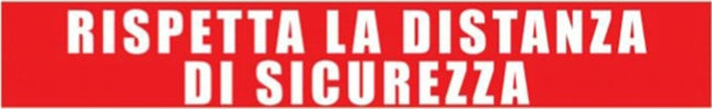 Striscia adesiva da terra - ''Rispetta la distanza di sicurezza'' - 100x15 cm Fai da te/Sicurezza e protezione/Attrezzature per sicurezza sul lavoro/Segnaletica antinfortunistica Eurocartuccia - Pavullo, Commerciovirtuoso.it