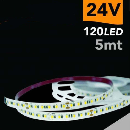 Striscia Led 2835 Strip 5 Mt 24v 120 Led Smd Luce 3000k 4000k 6500k 2835-24v-5mm Casa, arredamento e bricolage > Illuminazione da interno > Strisce LED Trade Shop italia - Napoli, Commerciovirtuoso.it