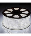 Striscia Led 5050 Flessibile Bobina 100mt Luce Bianco Freddo Esterno 220v