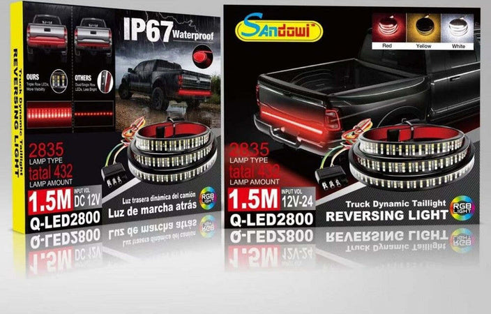 Striscia Led Autoadesiva Illuminazione Rossa Gialla Bianca 1.5mt Auto Q-led2800 Illuminazione/Strisce LED Trade Shop italia - Napoli, Commerciovirtuoso.it