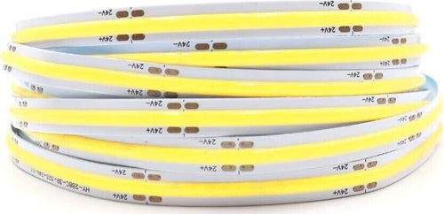 Striscia-Led-Cob-Luce-Bianca-Bobina-50-Metri-24-V-Strip-Smd-600-Watt-6500k-Universo