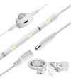 Striscia Led Con Sensore Di Movimento Luce Bianca 6000k Armadi Bordo Letto 12v 0,5a