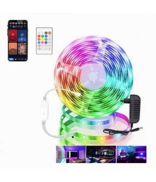 Striscia Led Digitale Intelligente Wifi Kit 3mt 10w Sincronizzazione Musica Xz-d033
