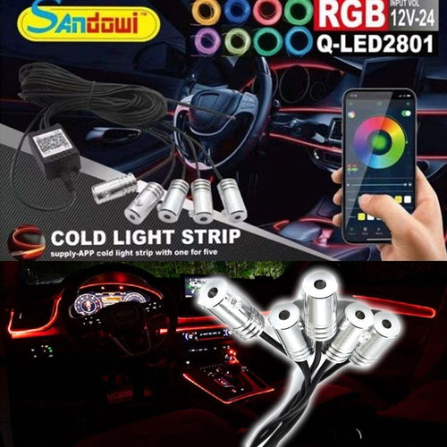 Striscia Led Illuminazione Decorativa Rgb Led Strip Neon 12v Per Auto Q-led2801 Illuminazione/Strisce LED Trade Shop italia - Napoli, Commerciovirtuoso.it