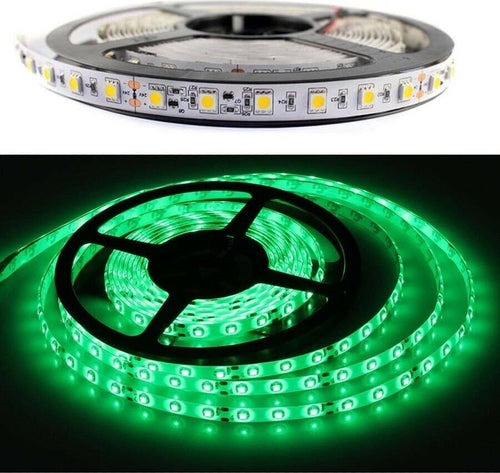 Striscia-Led-Luce-Verde-5050-Smd-Bobina-Strip-5-Mt-Illuminazione-Each