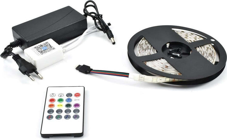 Striscia Led Rgb Autoadesiva 5mt Con Funzione Audio Bluetooth Telecomando Q-st50 Illuminazione/Strisce LED Trade Shop italia - Napoli, Commerciovirtuoso.it