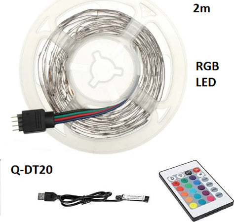Striscia Led Rgb Usb 2 Metri Con Telecomando 5050 5v Ip67 Impermeabile Q-dt20 Illuminazione/Strisce LED Trade Shop italia - Napoli, Commerciovirtuoso.it