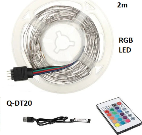 Striscia Led Rgb Usb 2 Metri Con Telecomando 5050 5v Ip67 Impermeabile Q-dt20 Illuminazione/Strisce LED Trade Shop italia - Napoli, Commerciovirtuoso.it