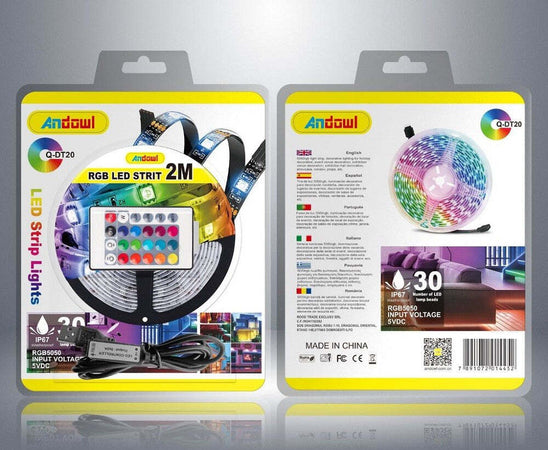 Striscia Led Rgb Usb 2 Metri Con Telecomando 5050 5v Ip67 Impermeabile Q-dt20 Illuminazione/Strisce LED Trade Shop italia - Napoli, Commerciovirtuoso.it