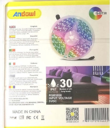 Striscia Led Rgb Usb 3 Metri Con Telecomando Q-dt30 5050 5v Ip67 Impermeabile Illuminazione/Strisce LED Trade Shop italia - Napoli, Commerciovirtuoso.it