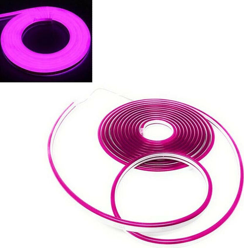 Striscia-Led-Rosa-Fuxia-Per-Scritte-Insegne-Luminose-Strip-Flessibile-5-Mt-Universo