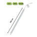 Striscia Rigida Barra Led Profilo Alluminio 1mt Luce 3000k 4000k 6500k 3014-12v-1o