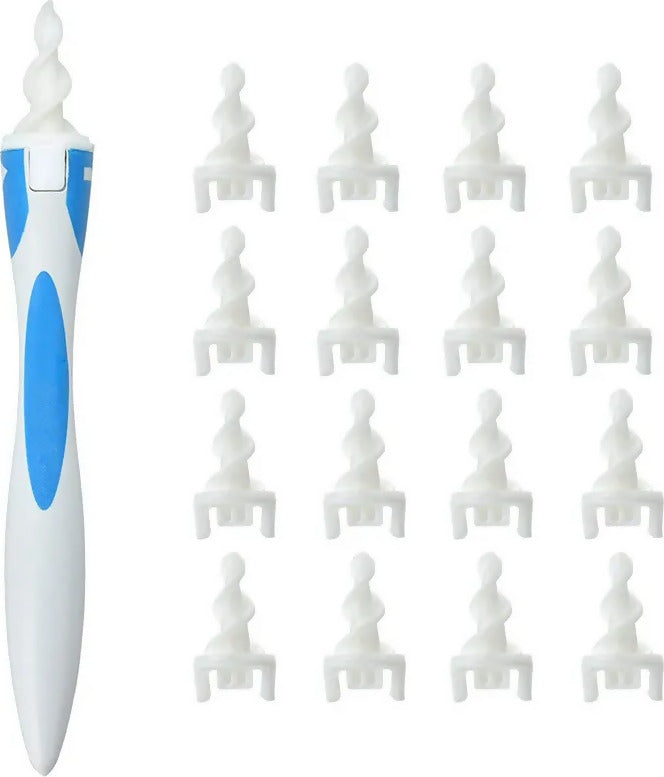 Kit Per La Pulizia Dell'Orecchio, Ear Wax Cleaner, Con 2 Teste In - Foto 8