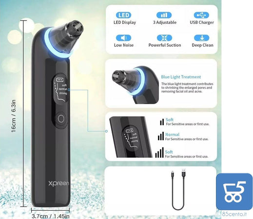 Strumento per la Rimozione Punti Neri con Luce Blu Indicatore LED Xpre202