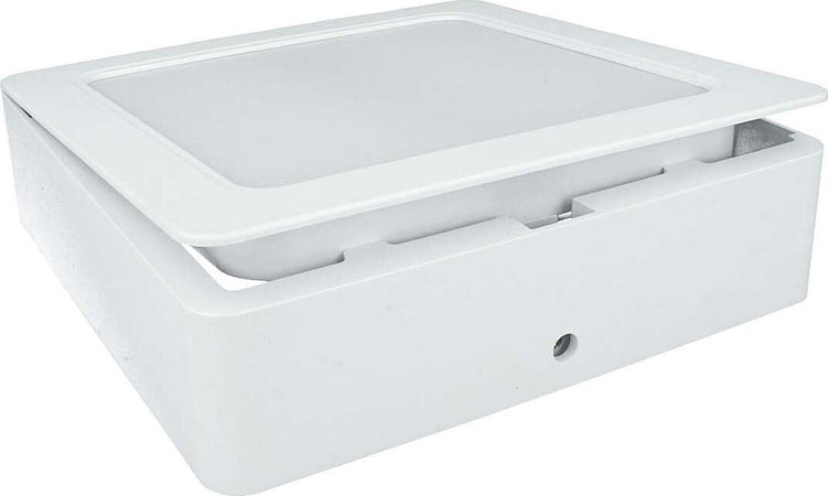 Struttura-Carcassa-Da-Plafone-Quadrato-120X120X38mm-Per-Faretto-Led-Da-Incasso-9W-Ledlux