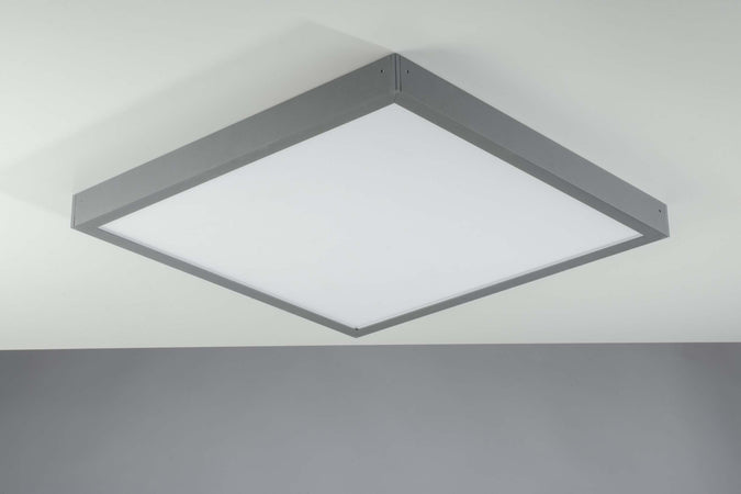 Struttura Grigia Per Pannello 59,8X59,8X4,5Cm Illuminazione/Illuminazione per interni/Lampadari lampade a sospensione e plafoniere/Plafoniere da ufficio Led Mall Home - Napoli, Commerciovirtuoso.it