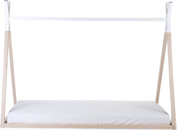 Struttura Hippy Childhome 90x200 Montessori bianco/legno Casa e cucina/Arredamento/Cameretta bambini/Lettini per neonati e bambini/Lettini con sbarre La Casa Del Bebè - Napoli, Commerciovirtuoso.it