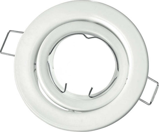 Struttura Incasso Reflex Orientabile Bianco 10Cm Illuminazione/Illuminazione per interni/Luci da incasso/Portafaretti da incasso Led Mall Home - Napoli, Commerciovirtuoso.it