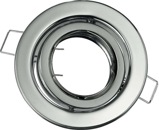 Struttura Incasso Reflex Orientabile Cromo 10Cm Illuminazione/Illuminazione per interni/Luci da incasso/Portafaretti da incasso Led Mall Home - Napoli, Commerciovirtuoso.it