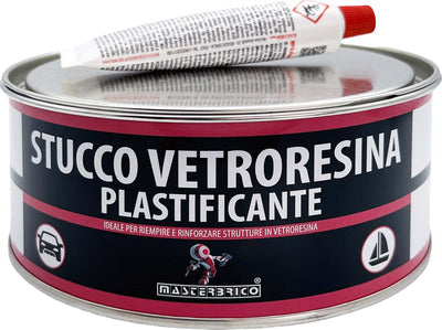 Stucco-Vetroresina-bicomponente-750-ml-per-barche-carrozzeria-auto-moto-e-legno,-riempitivo-fibro-rinforzato