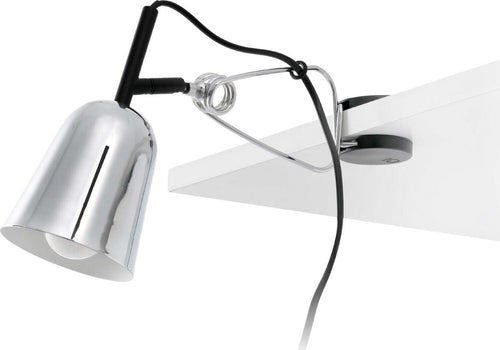 STUDIO Lampada clip cromo e bianca Illuminazione/Illuminazione per interni/Illuminazioni per pareti/Applique Led Mall Home - Napoli, Commerciovirtuoso.it