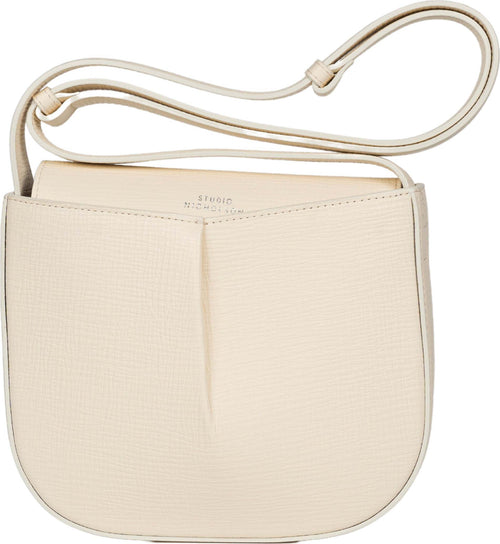 STUDIO-NICHOLSON-The-Pleated-crossbody-leather-bag-in-off-white-da-donna