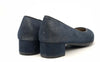 STUDIO VENICE Decollete alto ecopelle vernice blu