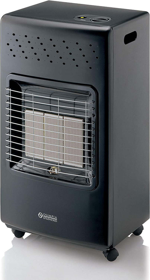 Stufa a Gas Infrarossi 4200 W Prodotto in Italia Nero Olimpia Splendid 99387 Stovy Infra Black