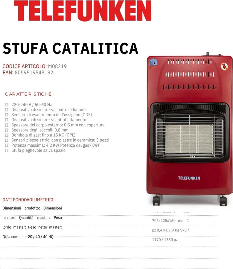 Stufa A Gas Infrarossi Portatile Con Fornello Niklas W1300 - Foto 3