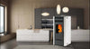 Stufa a Pellet Bio G 80 - 7,5 Kw Stufa a Pellet Con Braciere in Gisa Adatta per 80-90mq Con Uscita Fumi Superiore Dx, Laterale Dx, Posteriore Dx Biotermika