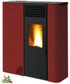 Stufa a Pellet Bio Gs 90 Stufa a Pellet Slim 26 Cm - 9 Kw Con Uscita Fumi Superiore, Laterale Dx, Posteriore Dx Biotermika