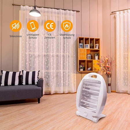 Stufa ad infrarossi al quarzo 2livelli 400/800W 255x85x375mm pieghevole - QD80D Fai da te/Prodotti per la costruzione/Riscaldamento e raffreddamento/Sistemi mobili di climatizzazione/Riscaldamento/Stufe elettriche Zencoccostore - Formia, Commerciovirtuoso.it