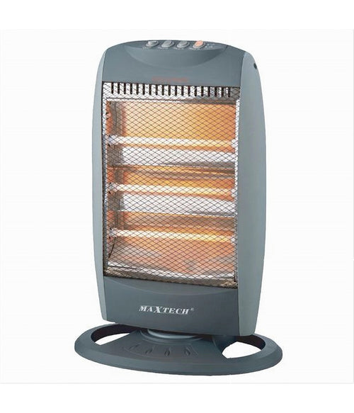 Stufa Al Quarzo Con 3 Elementi Oscillante Antiribaltamento 1200 Watt Tchh12c