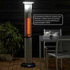 Lampada radiante Patio con telecomando e luce a Led stufa da esterno per bar e ristoranti 2700 W