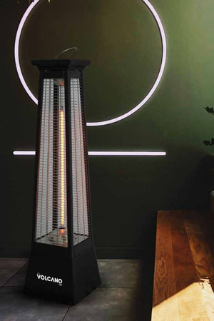 Lampada radiante a torre Vulcano stufa da esterno per bar e ristoranti 2000 W