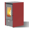Stufa a pellet 6 kw ventilata Petit per ambienti moderni h 77 cm