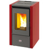 Stufa a pellet 6 kw ventilata Petit per ambienti moderni h 77 cm