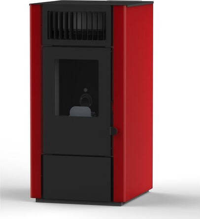 Stufa-pellet-Punto-Fuoco-901652600-DORA-Rosso
